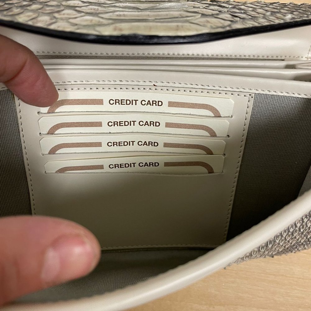 Python Snakeskin Clutch - image 5